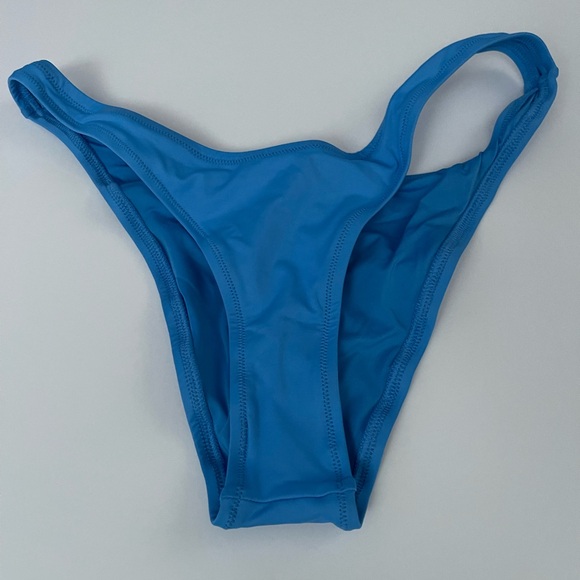 Skims Signature Swim Cheeky Tanga Bikini Bottom ONLY BB-TNG-8472W TIDE BLUE Sz S - Picture 2 of 6